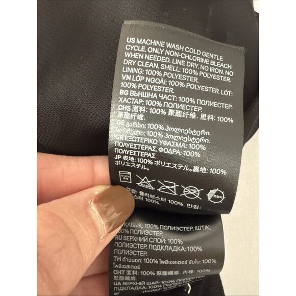 H&M Women’s M Whimsigoth Pleated Sleeveless Tunic Sheer Lined Blouse Boho Chic - Picture 5 of 8